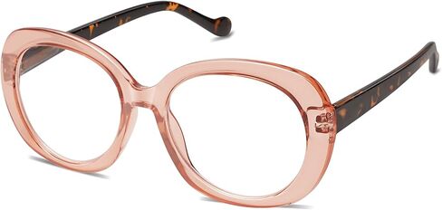 3-حزمة نظارات القراءة المتضخم الرجعية للنساء العصرية مستديرة الضوء الأزرق حجب قراء الكمبيوتر إطار أنيق AM6060 in Kuwait