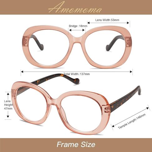 3-حزمة نظارات القراءة المتضخم الرجعية للنساء العصرية مستديرة الضوء الأزرق حجب قراء الكمبيوتر إطار أنيق AM6060 in Kuwait