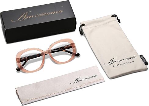 3-حزمة نظارات القراءة المتضخم الرجعية للنساء العصرية مستديرة الضوء الأزرق حجب قراء الكمبيوتر إطار أنيق AM6060 in Kuwait