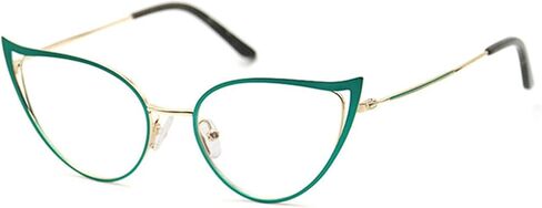 bullabulling Cat Eye Reading Glasses For Women Metal Frame Blue Light Blocking Computer Readers in Saudi Arabia