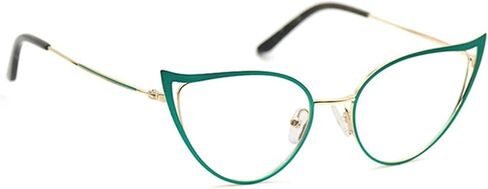 bullabulling Cat Eye Reading Glasses For Women Metal Frame Blue Light Blocking Computer Readers in Saudi Arabia