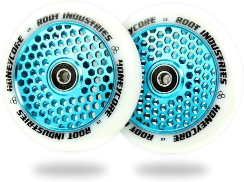 Honeycore Wheels 110mm - 120mm Pro Scooter Wheels Pair - Fits Most Setups - 24mm x 110mm - 120mm - Bearings Installed - 90 Day Warranty - Scooter Wheels in Saudi Arabia