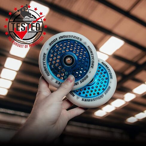 Honeycore Wheels 110mm - 120mm Pro Scooter Wheels Pair - Fits Most Setups - 24mm x 110mm - 120mm - Bearings Installed - 90 Day Warranty - Scooter Wheels in Saudi Arabia