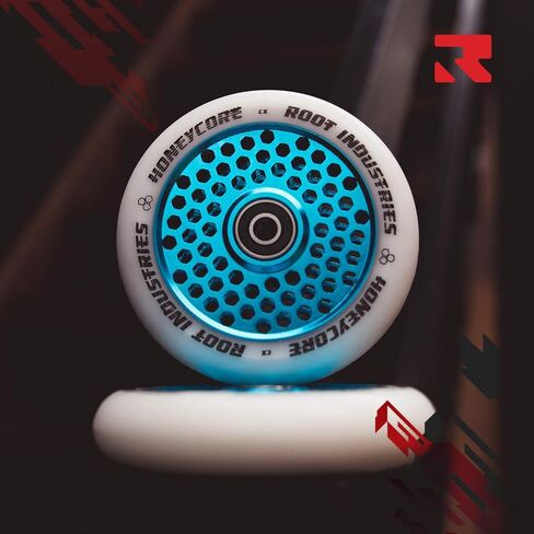 Honeycore Wheels 110mm - 120mm Pro Scooter Wheels Pair - Fits Most Setups - 24mm x 110mm - 120mm - Bearings Installed - 90 Day Warranty - Scooter Wheels in Saudi Arabia