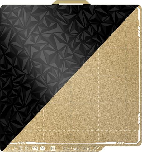 BIQU CryoGrip™ Panda Build Plate for Bambu-lab X1C X1E P1S P1P A1, Room Temp Cold Printing, Double-Sided Textured Spring Steel Sheet, 257x257mm, 1 Piece, Grey in Saudi Arabia