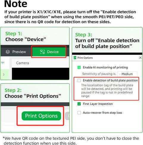 BIQU CryoGrip™ Panda Build Plate for Bambu-lab X1C X1E P1S P1P A1, Room Temp Cold Printing, Double-Sided Textured Spring Steel Sheet, 257x257mm, 1 Piece, Grey in Saudi Arabia