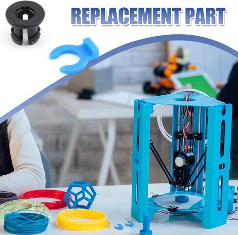 وصلة أنبوب بودين، 10 مجموعات مشبك بودين كوليت سريع التوصيل، لمشبك الطابعة الاحترافية ثلاثية الأبعاد القطر الخارجي 4 مم (أسود + أزرق) in Saudi Arabia
