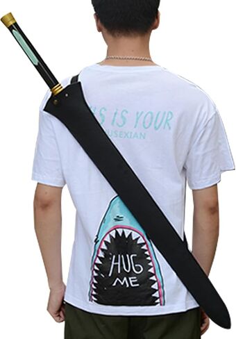 سيف Kirito Elucidator الأسود مقاس 40.6 بوصة من أجل الدعائم التنكرية والهدايا ومجموعة الإصدار 3 in Kuwait