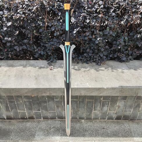 سيف Kirito Elucidator الأسود مقاس 40.6 بوصة من أجل الدعائم التنكرية والهدايا ومجموعة الإصدار 3 in Kuwait