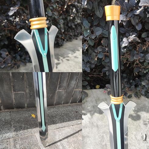 سيف Kirito Elucidator الأسود مقاس 40.6 بوصة من أجل الدعائم التنكرية والهدايا ومجموعة الإصدار 3 in Kuwait