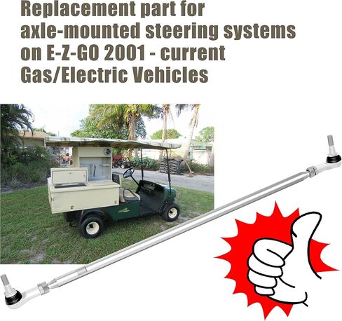 مجموعة قضيب ربط عربة الجولف من Wadoy متوافقة مع E-Z-GO TXT لعربات الجولف بالغاز والكهرباء 2001-UP، Replce # 70902-G01 70902-G02 70876-G02 70897G02 قضيب ربط in Kuwait