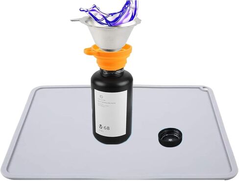 سجادات سيليكون راتينج CHPOWER مقاس 410 × 310 مم، حصيرة سيليكون للتنظيف أو نقل الراتنج لحماية سطح العمل لطابعات Photon S DLP SLA LCD Eleg Mars Wanhao Sonic Mighty 4k ثلاثية الأبعاد in Kuwait