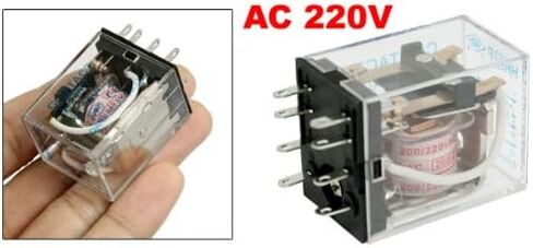 uxcell® HH52P Coil 8 Pin General Power Relay, DPDT, 5 A, 240 VAC, 28 VDC, AC,200/220V in Saudi Arabia