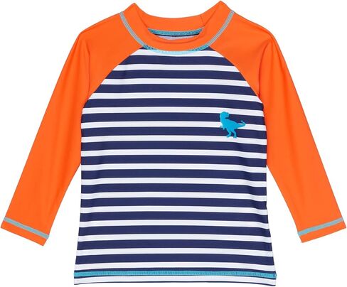 Hatley boys Dino Silhouette Long Sleeve Rashguard (Toddler/Little Kids/Big Kids) in Saudi Arabia