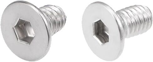 مسامير ذات رأس مسطح بمقبس سداسي من uxcell، مسامير M3x5mm وM3x6mm 304 من الفولاذ المقاوم للصدأ 160 قطعة in Saudi Arabia