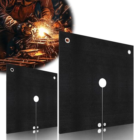 2 Pcs Welding Blanket Fireproof Mat, 12" x 12" Opening Shape Heat Shield Mat, Brazing Heat Shield for Torch, Welding Pad for Plumbing, Fire Flame Resistant Cloth Rag, Solder Plumbers HVAC Torch in Saudi Arabia