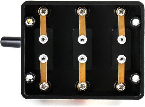 QWORK Educational Double Pole Cutter Switch, Double Throw Electrical Switch, 4 Pack Premium Electrical Switches with Excellent Safety and Durability for Multiple Applications in Saudi Arabia