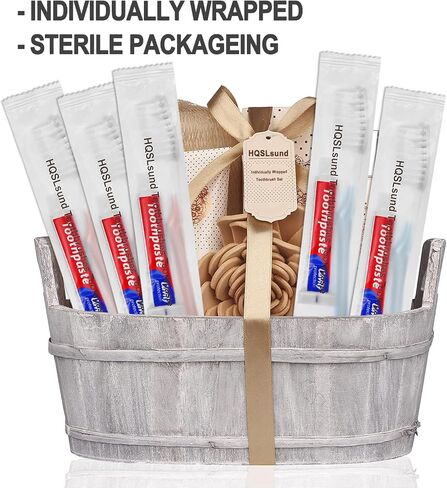 100 pcs Disposable Toothbrushes with Toothpaste Individually Wrapped, 2 Color Toothbrushes and Toothpaste 10g, Bulk Toothbrushes Toothpaste for Homeless,Airbnb,Hotel,Guest in Saudi Arabia