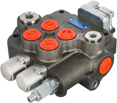 2 مكبات 21GPM في الدقيقة صمام عكسي هيدروليكي لواجهة SAE لوادر الجرارات، مع عصا التحكم in Kuwait