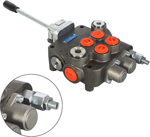 2 مكبات 21GPM في الدقيقة صمام عكسي هيدروليكي لواجهة SAE لوادر الجرارات، مع عصا التحكم in Kuwait