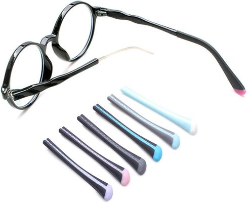 Children Eyeglass End Tips Square Hole Ear Sock Pieces Tube Eyewear Anti-Slip Rubber Comfort Replacement Tips in Saudi Arabia