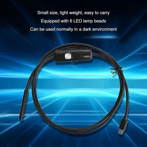 Waterproof USB Endoscope Inspection Camera with LED Light for Android (2m (6.6ft)) in Saudi Arabia