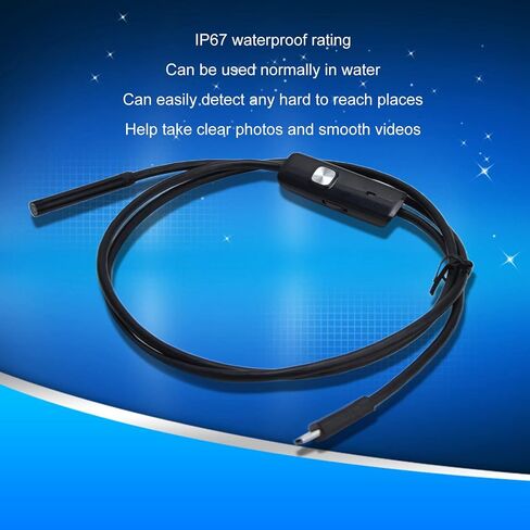 Waterproof USB Endoscope Inspection Camera with LED Light for Android (2m (6.6ft)) in Saudi Arabia