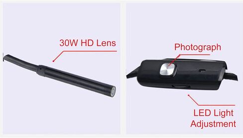 Waterproof USB Endoscope Inspection Camera with LED Light for Android (2m (6.6ft)) in Saudi Arabia