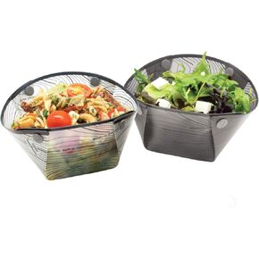 Fozzils Snapfold Plastic Bowlz (2pc Bowl), Grey/Mist