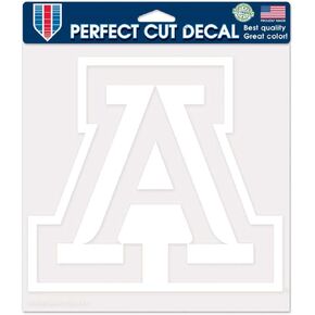 Arizona Wildcats NCAA Vinyl Die Cut Window Decal Auto Car Logo White 8x8 Sticker College Licensed Team Logo