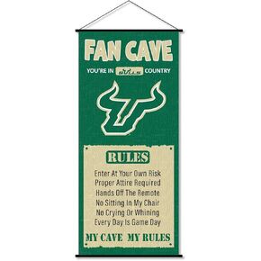 South Florida Bulls Man Cave Fan Banner Scroll