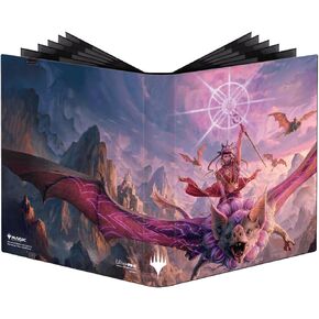 Ultra Pro - كهوف Ixalan المفقودة 12 جيبًا PRO-Binder Ixalan Ruins رمز للسحر: التجميع والتخزين والحماية 480 بطاقة ذات حجم قياسي، وتخزين بطاقات MTG، وبطاقات الألعاب والبطاقات القابلة للجمع