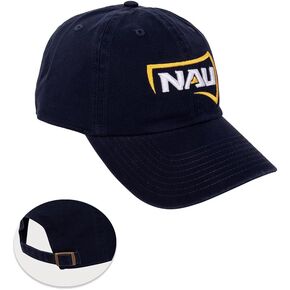 Desert Cactus Northern Arizona University Baseball Hat Lumberjacks NAU Brimmed Embroirderd Cap Adjustable Cloth Strap Adult (Style B) Blue