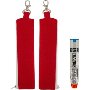 2 Pack Epipen Medical Carrying Case Insulated,EpiPen Carrier with Clip,epi pen Holder Pouch,Travel Medication Organizer Bag Emergency Medical Pouch for 2 EpiPen Allergy Medicine Essentials(Red)