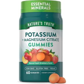 Nature's Truth Potassium Magnesium Citrate Gummies | 60 Count | Vegan, Non-GMO & Gluten Free Supplement