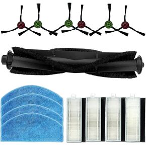 حزمة من 19 ملحقًا لـ Tikom G8000، G8000 Pro، للمكنسة الكهربائية Honiture G20، G20 Pro مع قطع غيار، 1 فرشاة رئيسية، 4 مرشحات + 4 مرشحات رغوة، 4 مناديل، 6 فرش جانبية in Kuwait