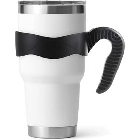 Hyturtle 1Pcs Stylish and Functional Black Tumbler Handle For 30oz Cups - Fits For 30 OZ YETI Tumbler - Secure Grip, Lightweight, Dishwasher Safe - Ideal for Travel and Outdoor Activities - BPA Free