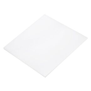 DMiotech صفائح UHMW بلاستيكية مقاس 10 × 10 × 3/16 بوصة، بولي إيثيلين عالي الوزن الجزيئي، لوح بولي إيثيلين أبيض غير شفاف للسيارات والكيماويات والتصنيع والمطبخ المنزلي بنفسك