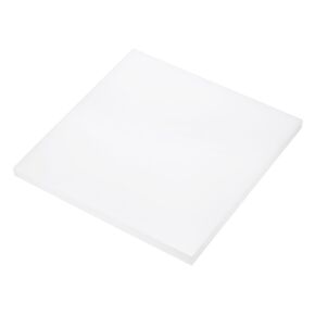 8 x 8 Inch UHMW Polyethylene Sheets, 1/2 Inch Thick Ultra High Molecular Weight White Plastic Sheet [for Home, Industrial]