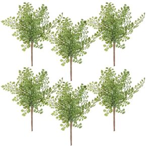 12" Artificial Soft Plastic Maidenhair Fern - Package of 6