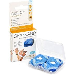 Sea-Band Acupressure Wrist Bands, 1 Child Pair (Blue)