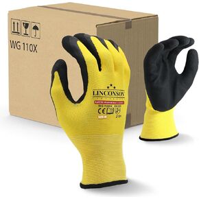 linconson 12 Pack Safety Performance Series Construction Mechanics Work Gloves