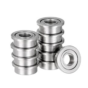 10pcs Deep Groove Ball Bearings - [3mm x 6mm x 2.5mm] Chrome Steel Balls for Motors Machine Tool Gearboxes Bearing Use, Double Shield Flanged