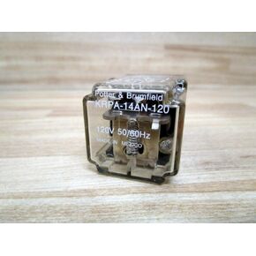 TE CONNECTIVITY/POTTER & BRUMFIELD KRPA-14AN-120 Power Relay, 3PDT, 120VAC, 10A, Plug in