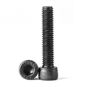 M5-0.8 x 60mm Hex Socket Head Cap Screws Bolts 12.9 Grade Alloy Steel, Black Oxide Finish, Metric Allen Hex Drive, Machine Fully Threaded 25PCS
