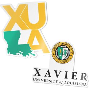 Desert Cactus Xavier University of Louisiana Gold Sticker Vinyl Decal Laptop Water Bottle Car Scrapbook (4 Inch Set V1)