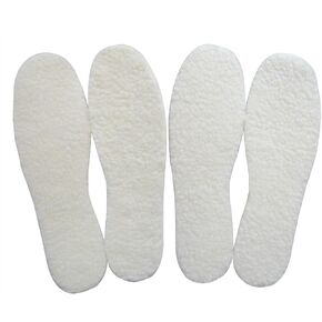 Sheepskin Insoles for Women Wool Insoles for Men Shearling Insoles Winter Warm Insoles for Adults Fluffy Fleece Insoles for Boots Moccasins and Slippers, 2 Pairs