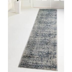 Unique Loom Chateau Collection Area Rug - Jefferson (2' x 3' 1" Rectangle, Blue Gray/Beige) in Saudi Arabia