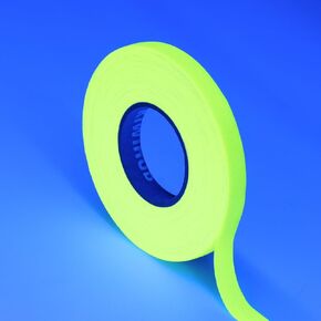 Neon Gaffer Cloth Tape, UV Blacklight Glow in The Dark Party Supplies, UV Reactive Gaffers Tape for Neon Party Decorations, 2/5 inch x 66 Feet - Fluorescent Yellow