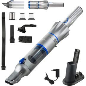 Invictus One Handheld Vacuum Cleaner: Compact, Cordless, Smart-Slim Design for Effortless Cleaning in Home and Car - Powerful Suction, HEPA Filtration, Long-Lasting Battery - by Emson